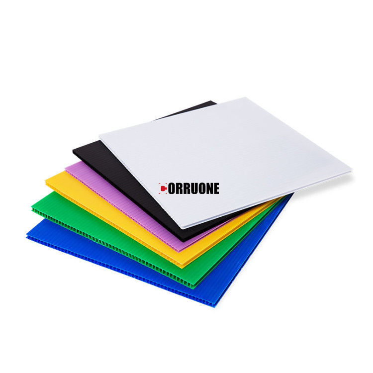 কালো কর্ফ্লুট 2400 X 1200 Correx শীট ফ্লোর সুরক্ষা 2mm-12mm