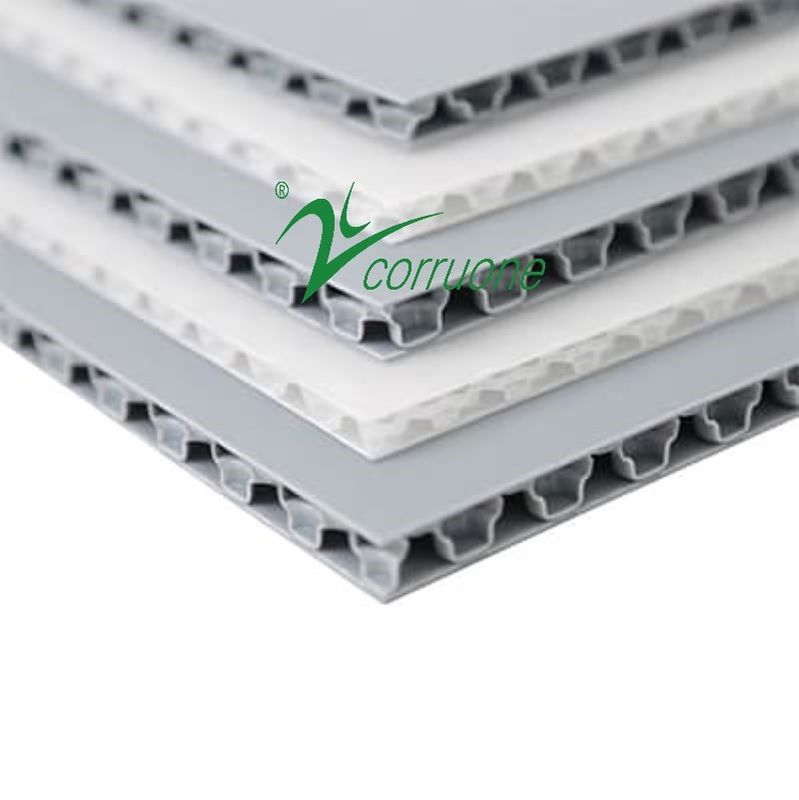 অ্যান্টি স্লিপ ঢেউতোলা প্লাস্টিক কভার 2mm-12mm Correx সুরক্ষা রোল