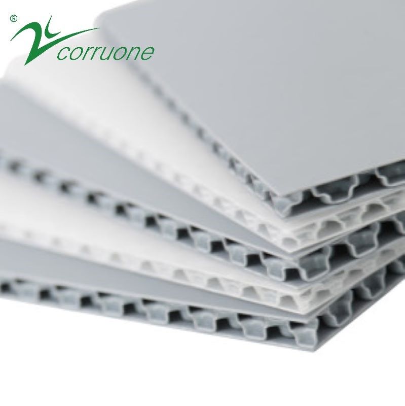 অ্যান্টি স্লিপ ঢেউতোলা প্লাস্টিক কভার 2mm-12mm Correx সুরক্ষা রোল