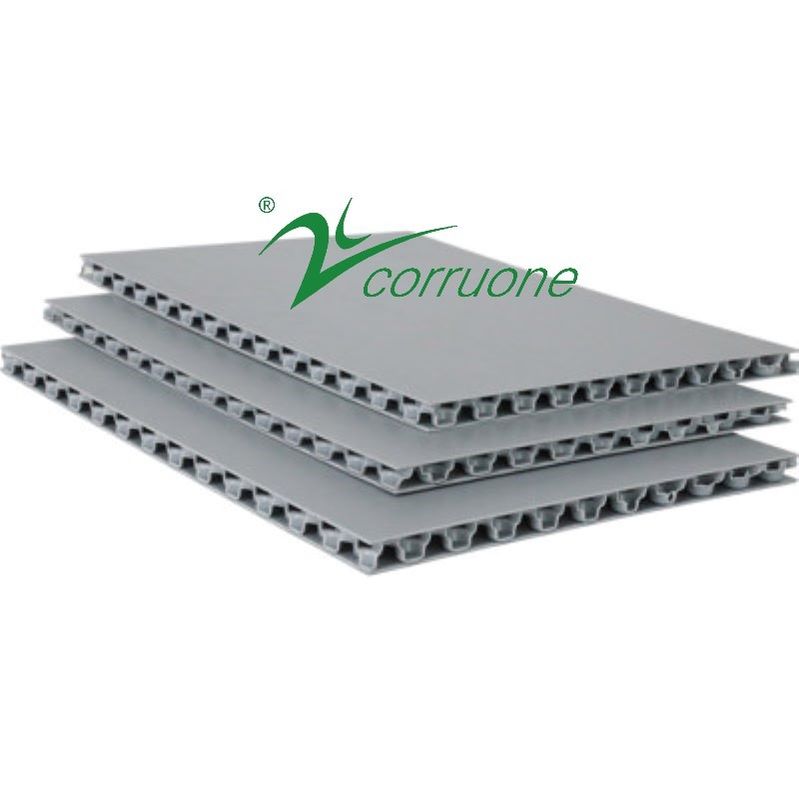 অ্যান্টি স্লিপ ঢেউতোলা প্লাস্টিক কভার 2mm-12mm Correx সুরক্ষা রোল